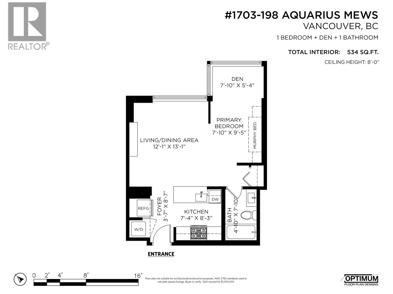 1703 198 Aquarius Mews, Vancouver, British Columbia  V6Z 2Y4 - Photo 23 - R3039261