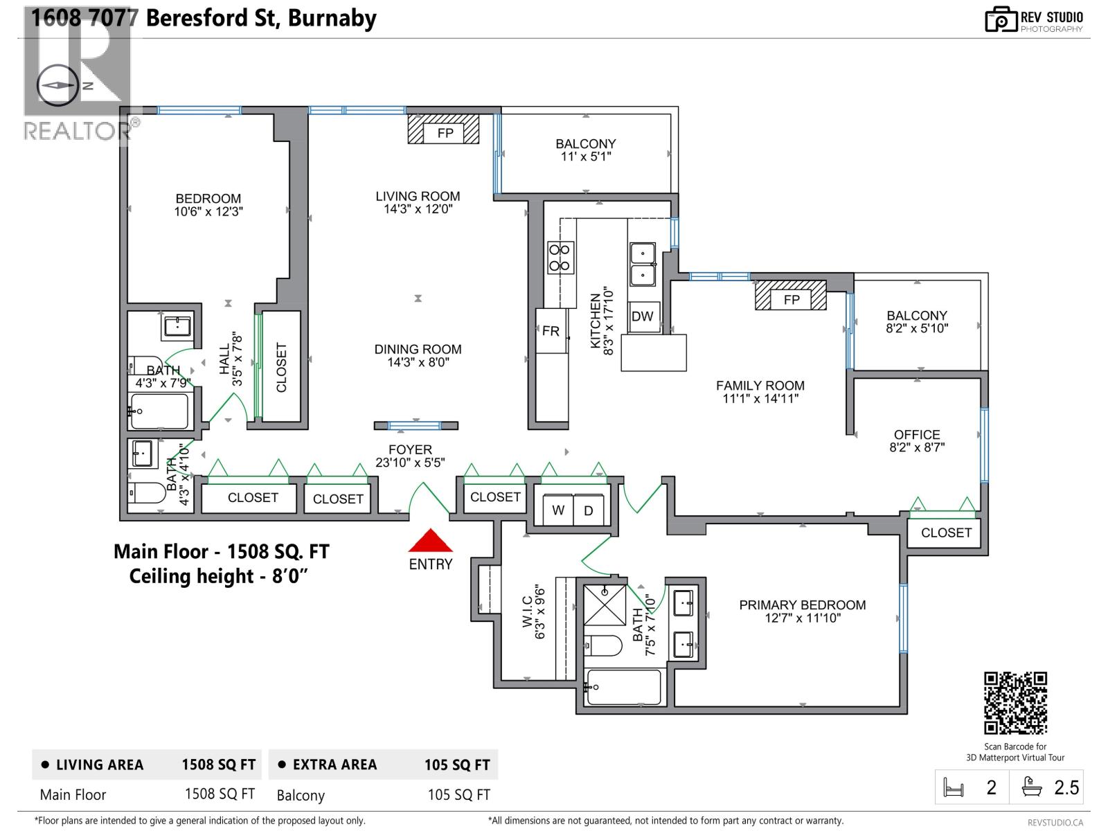 1608 7077 Beresford Street, Burnaby, British Columbia  V5E 4J5 - Photo 40 - R3040094