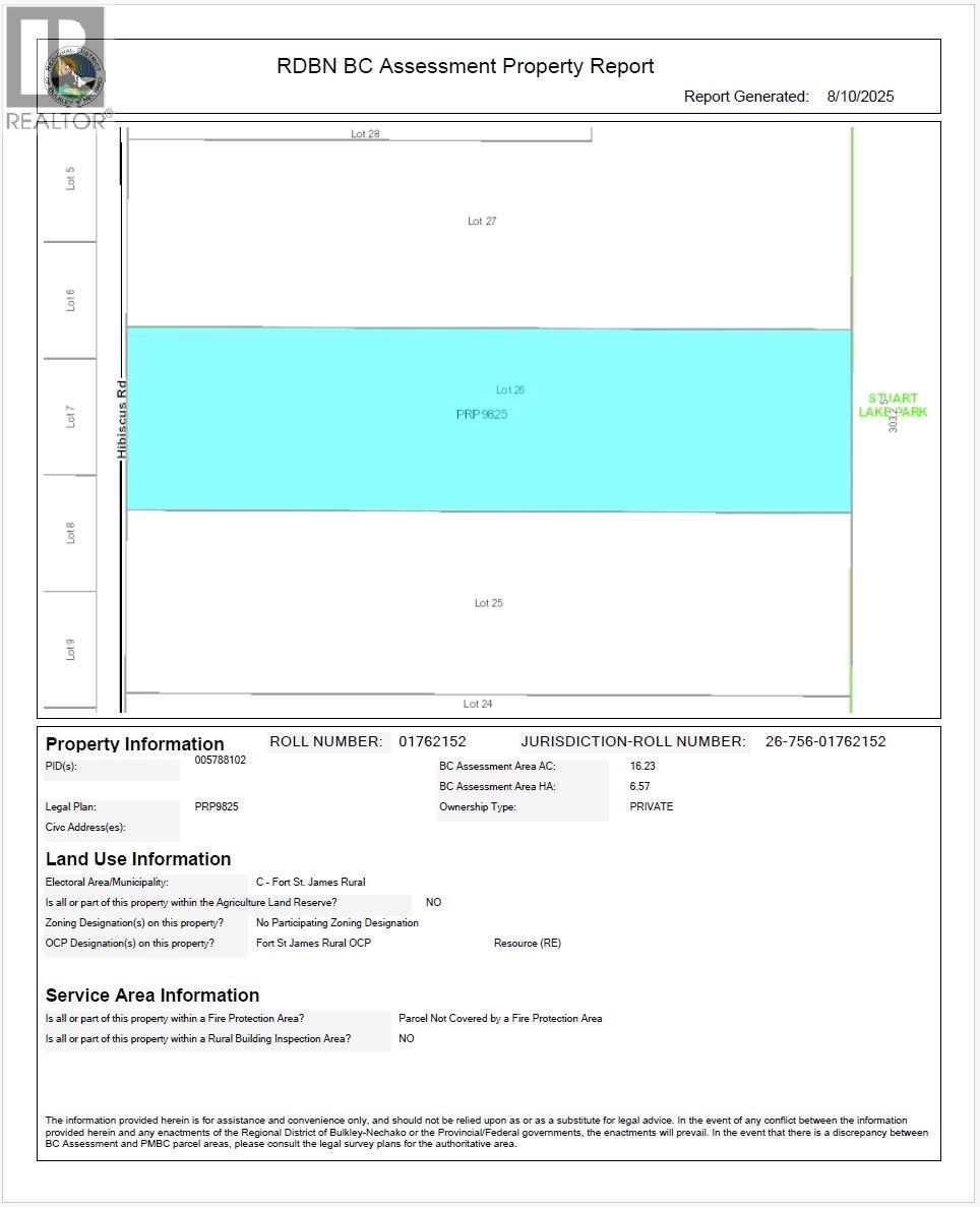 Lot 26 Hibiscus Road, Fort St. James, British Columbia  V0J 1P0 - Photo 12 - R3036614
