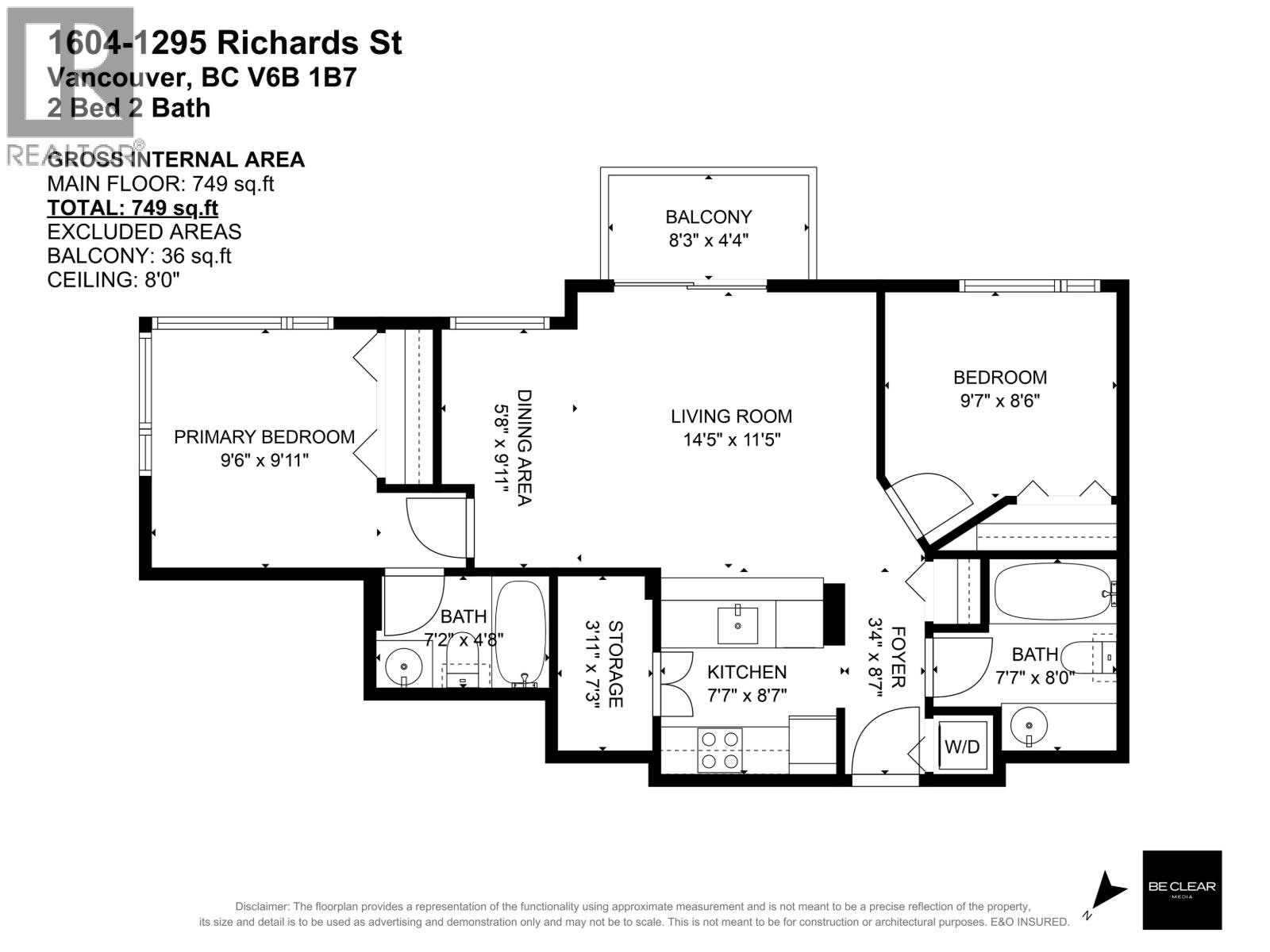 1604 1295 Richards Street, Vancouver, British Columbia  V6B 1B7 - Photo 18 - R3040214