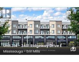 314 - 3401 Ridgeway Drive E, Mississauga (Erin Mills), Ca