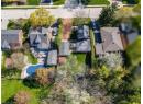 Aerial view of residential area