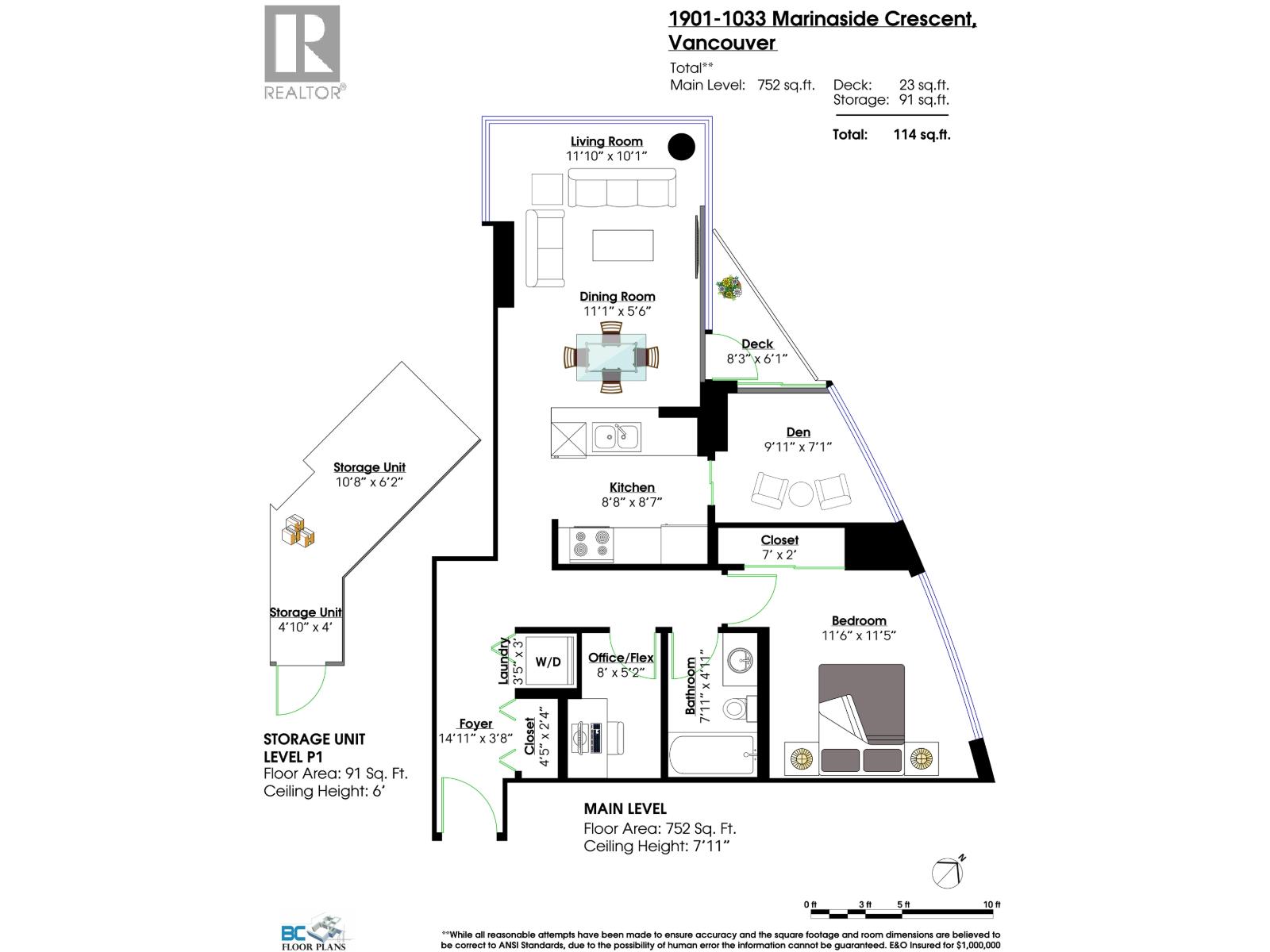 1901 1033 Marinaside Crescent, Vancouver, British Columbia  V6Z 3A3 - Photo 7 - R3043048