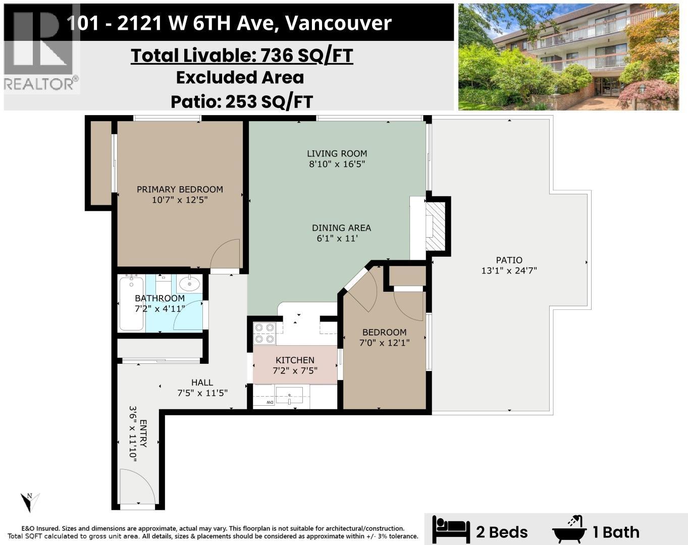 101 2121 W 6th Avenue, Vancouver, British Columbia  V6K 1V5 - Photo 27 - R3043269