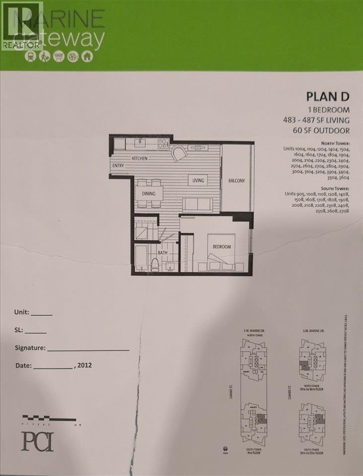3504 488 Sw Marine Drive, Vancouver, British Columbia  V5X 0C6 - Photo 4 - R3044150