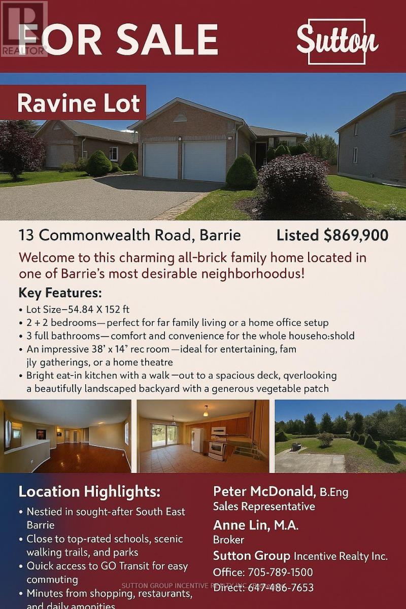 13 Commonwealth Road, Barrie, Ontario  L4M 7J6 - Photo 2 - S12387820