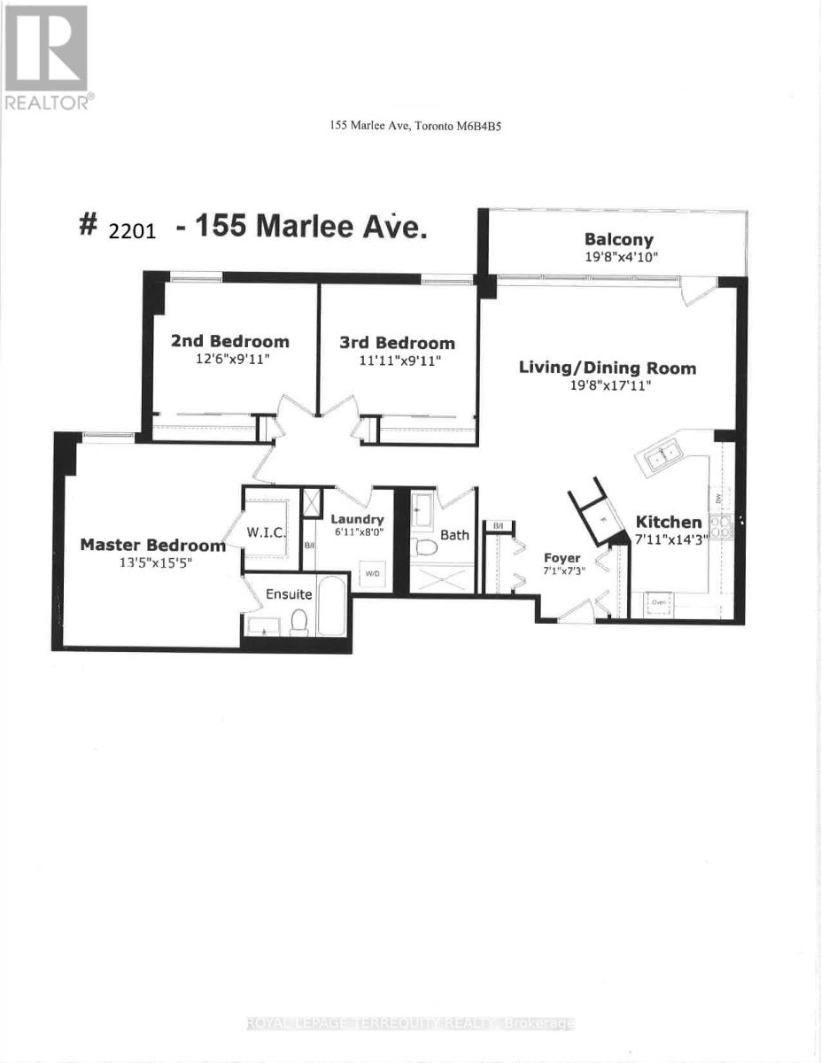 2201 - 155 Marlee Avenue, Toronto (Briar Hill-Belgravia), Ontario  M6B 4B5 - Photo 43 - W12388107