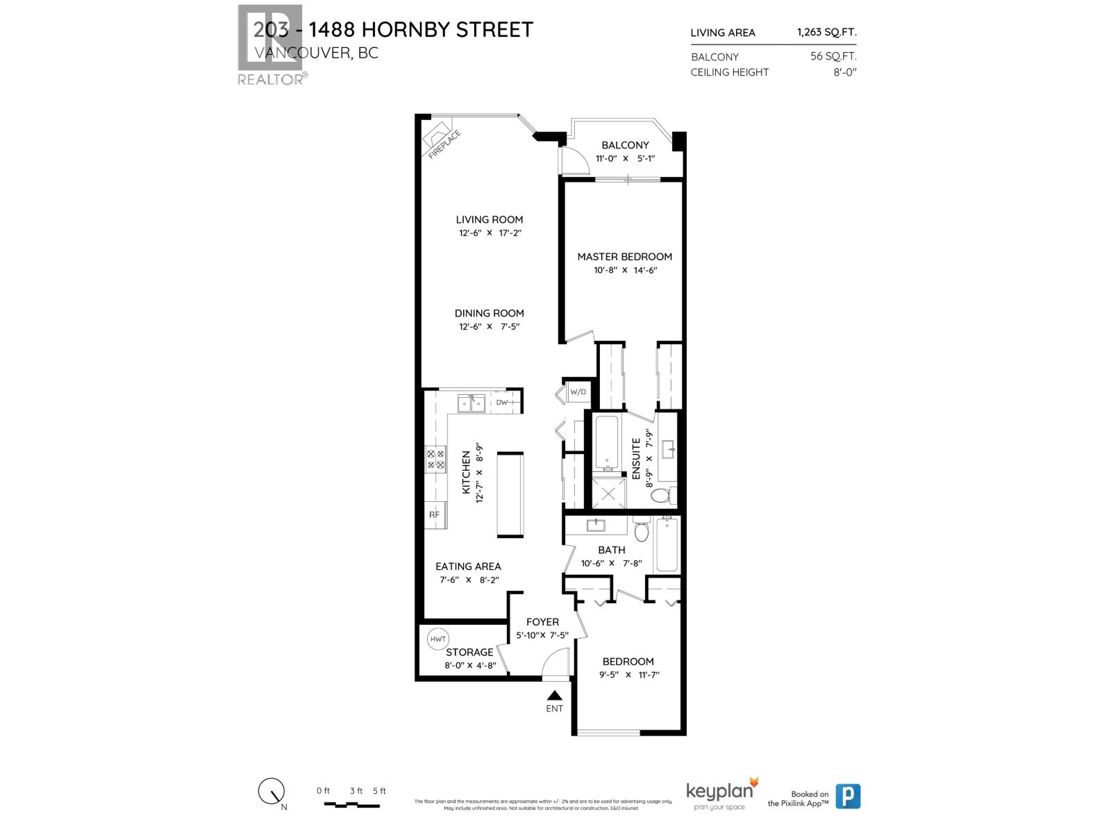 203 1488 Hornby Street, Vancouver, British Columbia  V6Z 1X3 - Photo 4 - R3007350