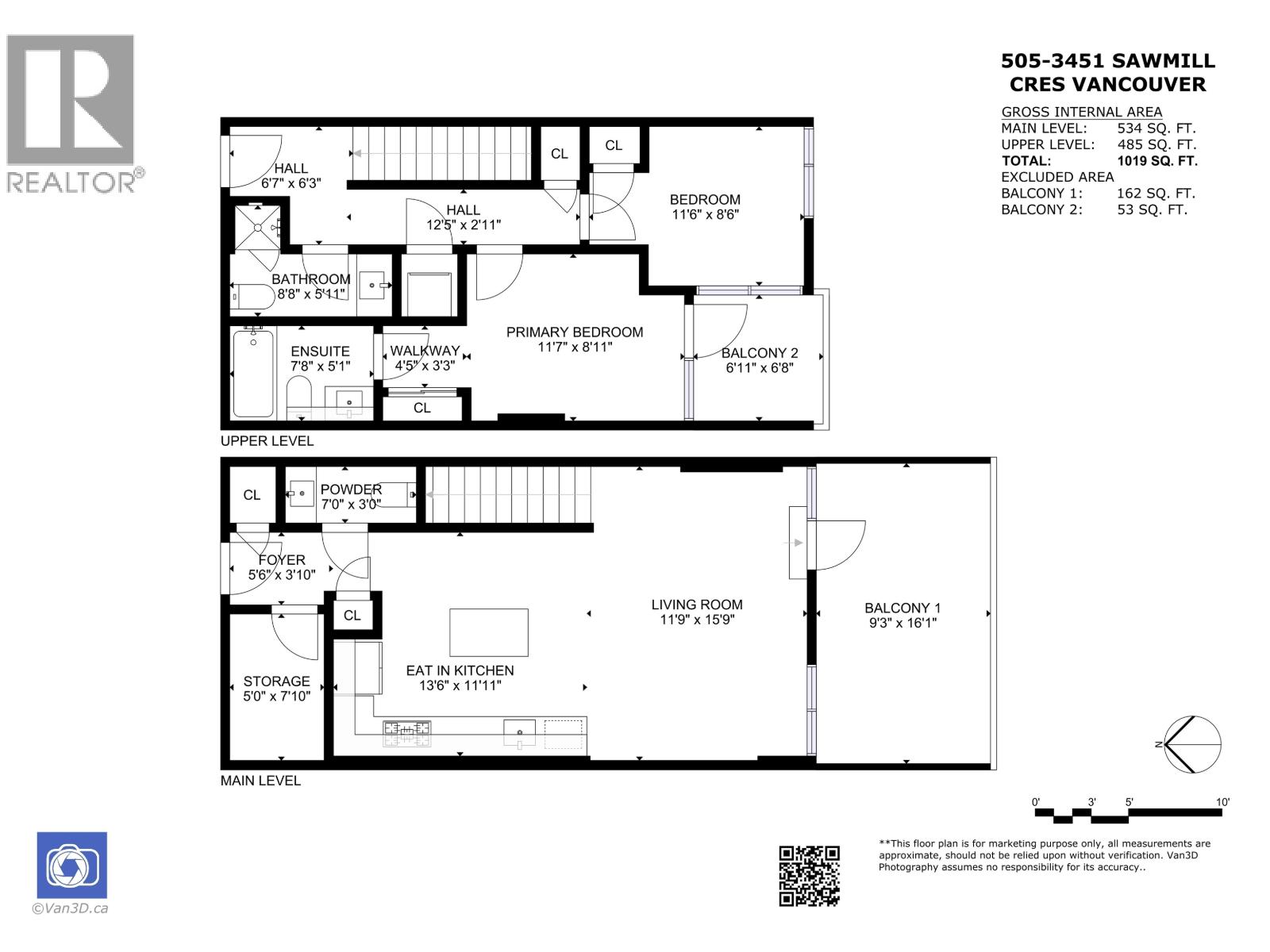 505 3451 Sawmill Crescent, Vancouver, British Columbia  V5S 0H3 - Photo 37 - R3046704