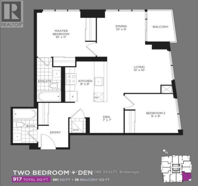 4010 - 4011 Brickstone Mews, Mississauga (City Centre), Ontario  L5B 0J7 - Photo 2 - W12400073