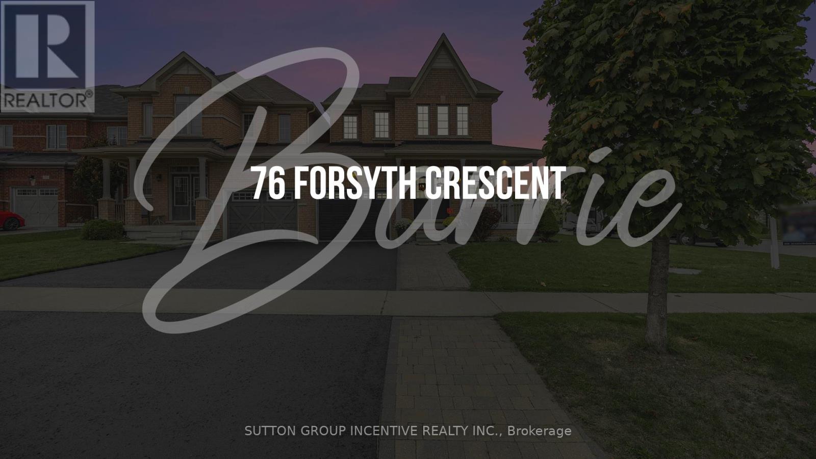 76 FORSYTH CRESCENT, Barrie, Ontario