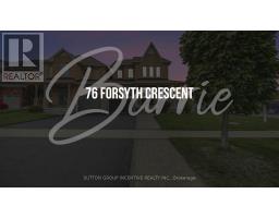76 FORSYTH CRESCENT, Barrie, Ontario