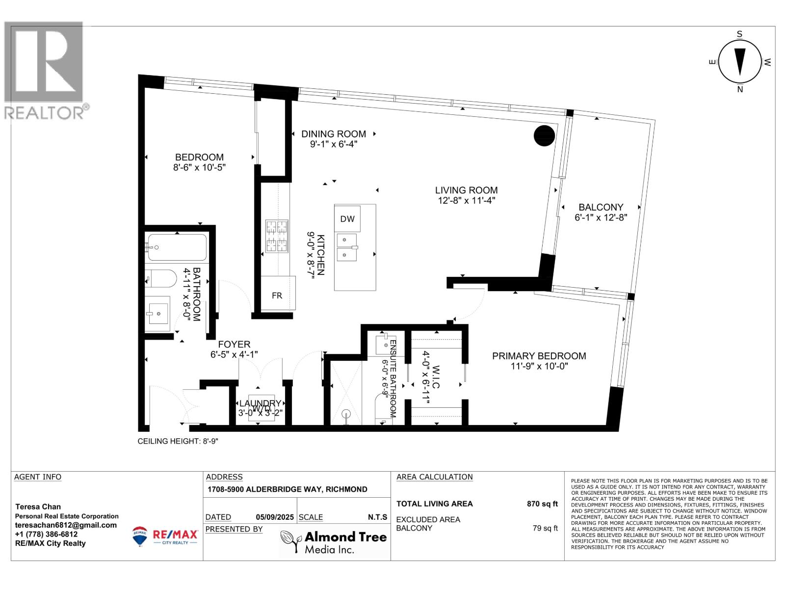 1708 5900 Alderbridge Way, Richmond, British Columbia  V6X 0B6 - Photo 19 - R3045721