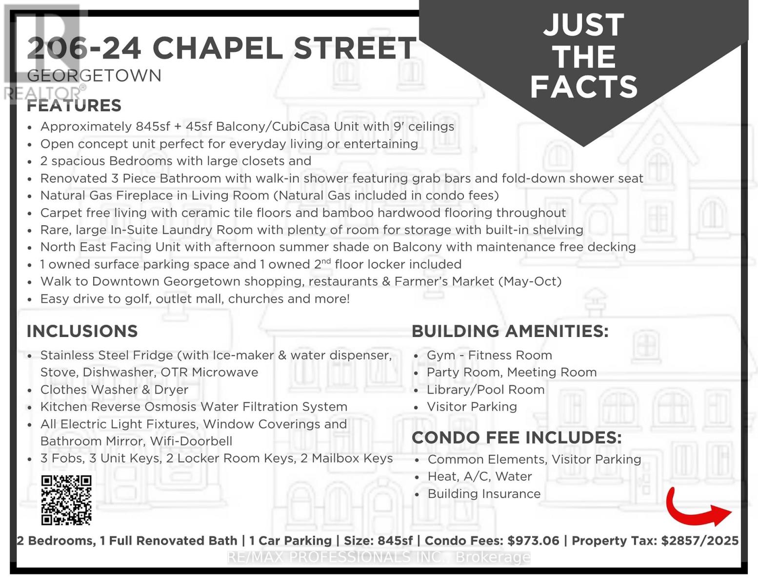 206 - 24 Chapel Street, Halton Hills, Ontario  L7G 6A7 - Photo 10 - W12376220