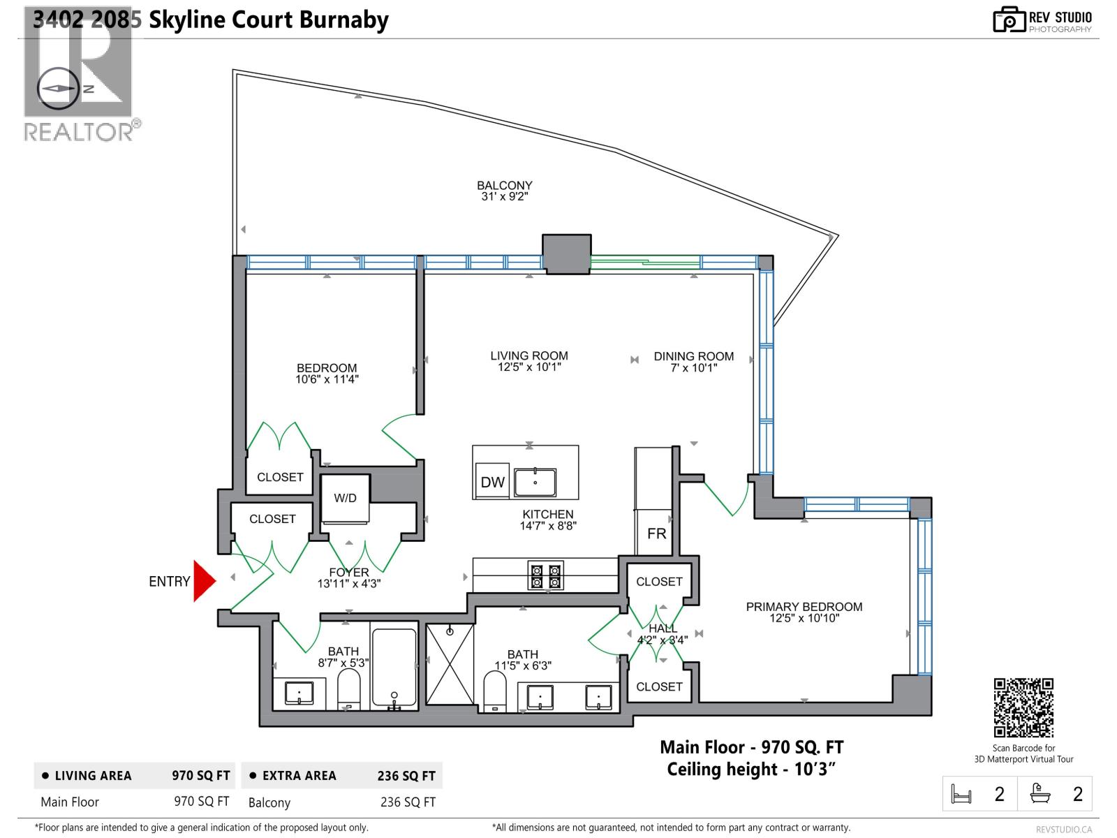 3402 2085 Skyline Court, Burnaby, British Columbia  V5C 0M6 - Photo 27 - R3048135