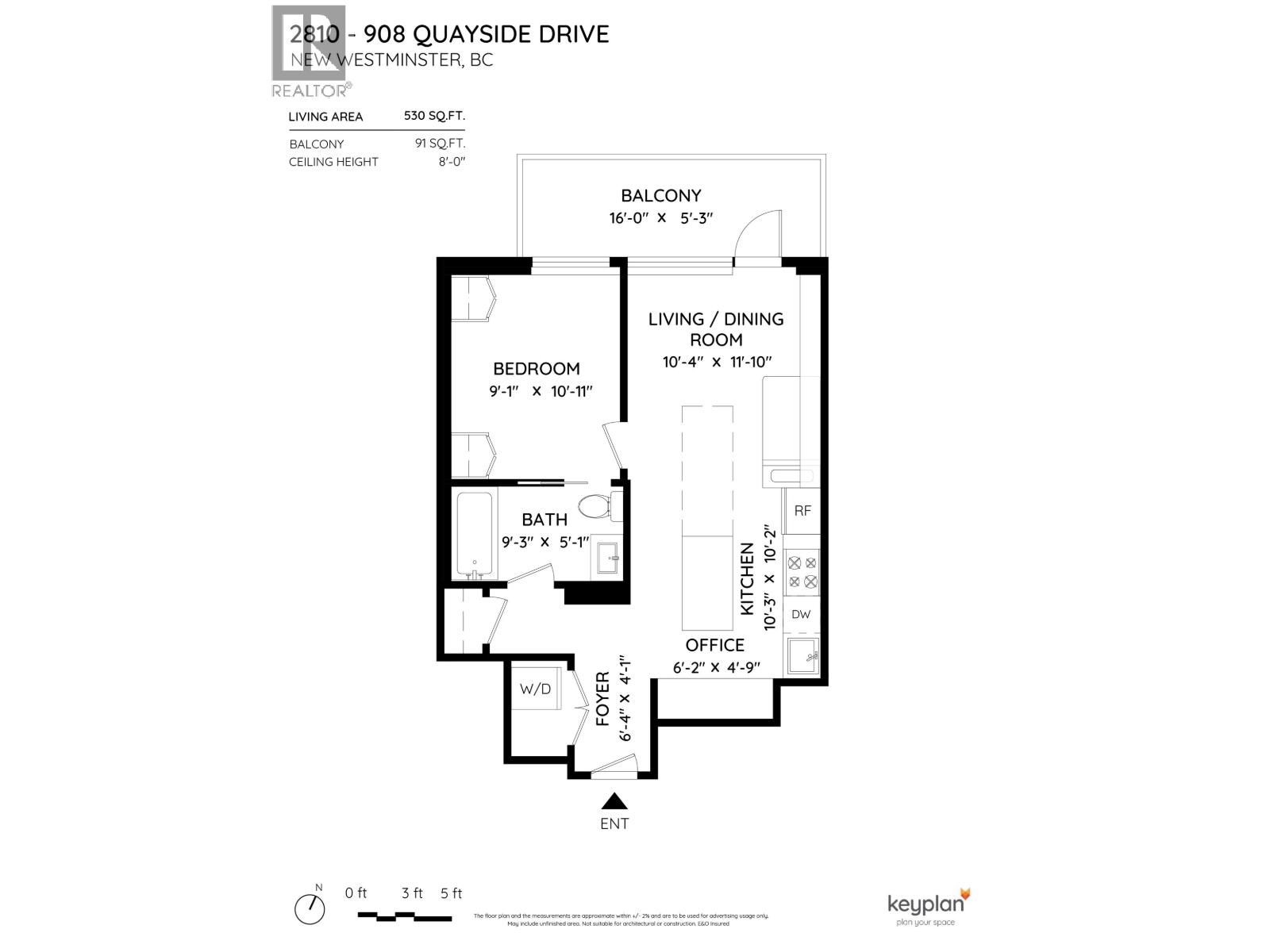 2810 908 Quayside Drive, New Westminster, British Columbia  V3M 0L4 - Photo 40 - R3048332