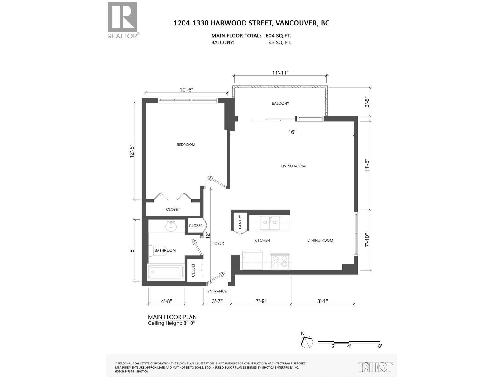 1204 1330 Harwood Street, Vancouver, British Columbia  V6E 1S8 - Photo 34 - R3048938