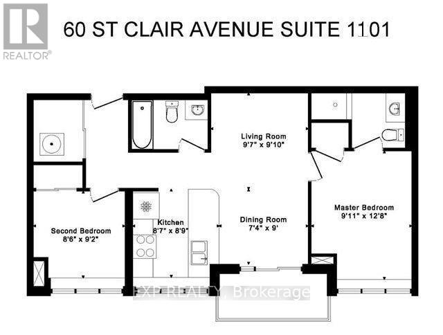 1101 - 60 St Clair Avenue W, Toronto, Ontario  M4V 1M7 - Photo 9 - C12409203