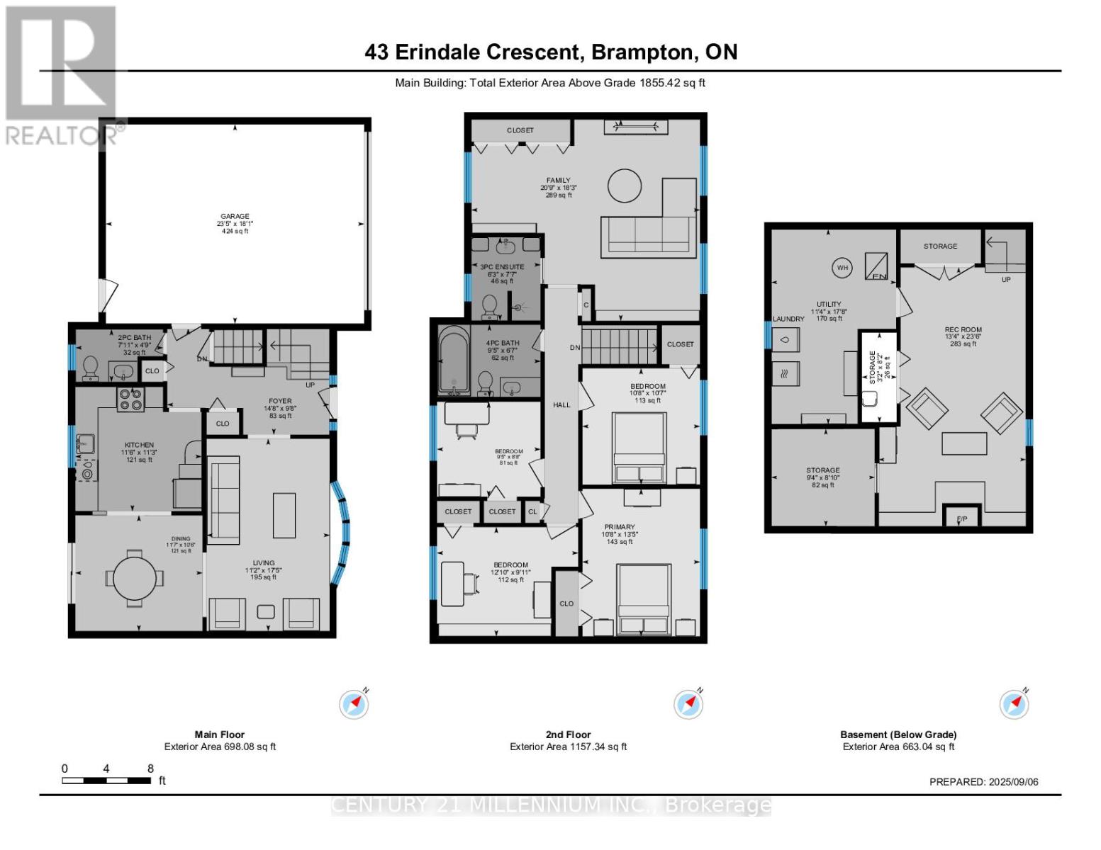 43 Erindale Crescent, Brampton, Ontario  L6W 1B6 - Photo 40 - W12395052