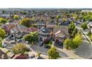 Aerial view of residential area