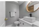 Bathroom featuring vanity and tile patterned floors
