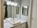 Full bath with vanity and shower / bathtub combination with curtain