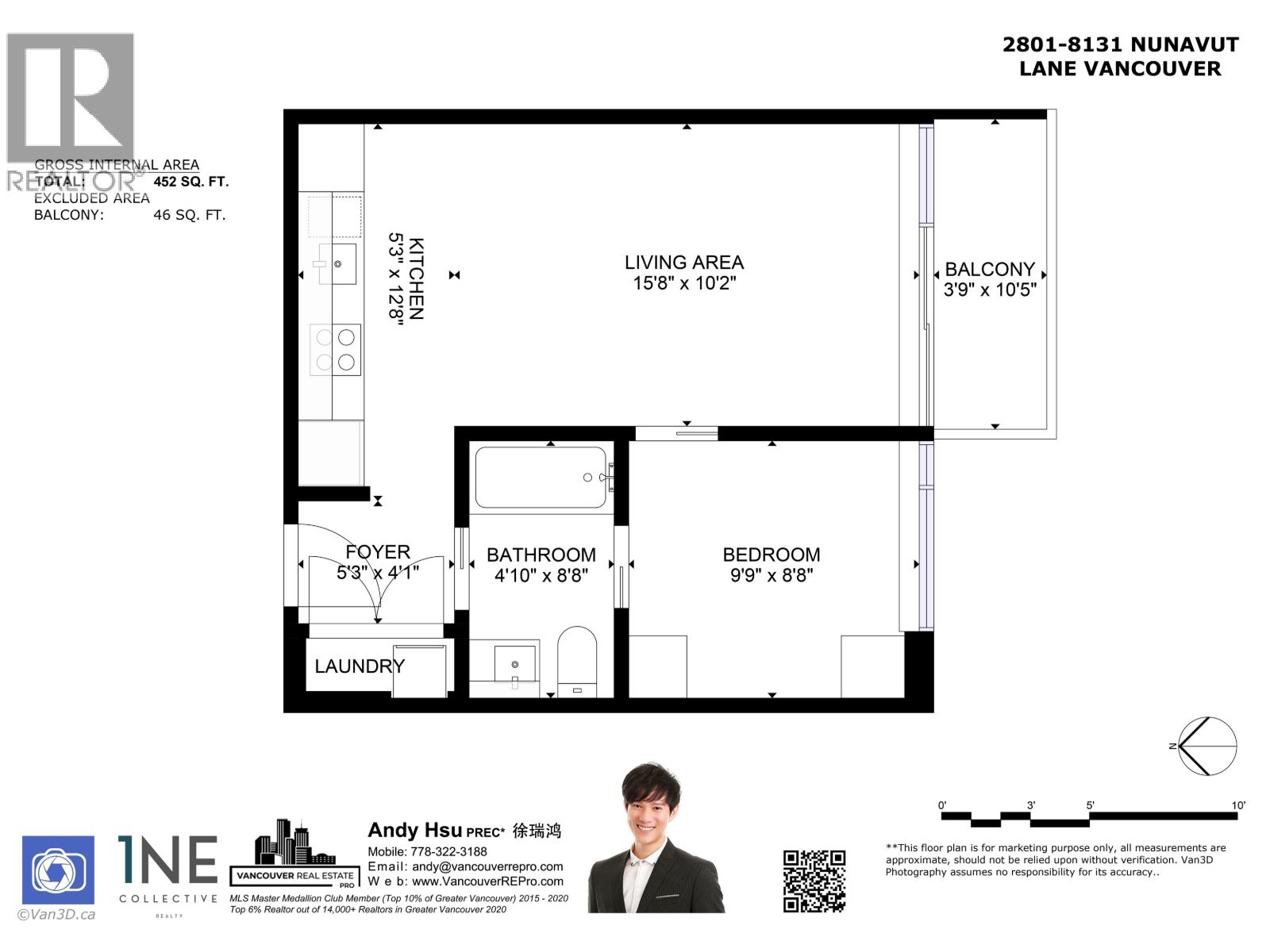 2801 8131 Nunavut Lane, Vancouver, British Columbia  V5X 0E2 - Photo 26 - R3049922