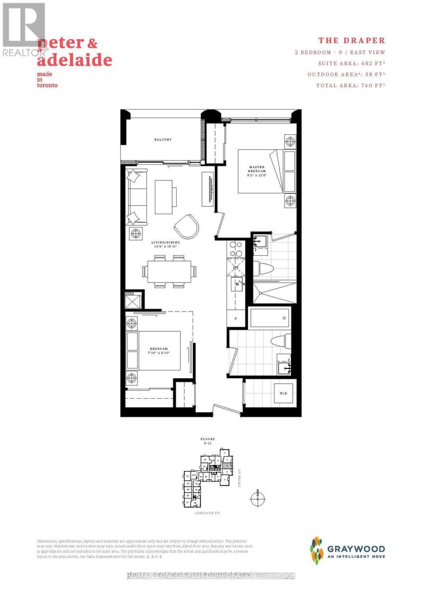 1305 - 108 Peter Street, Toronto, Ontario  M5V 0W2 - Photo 4 - C12420926