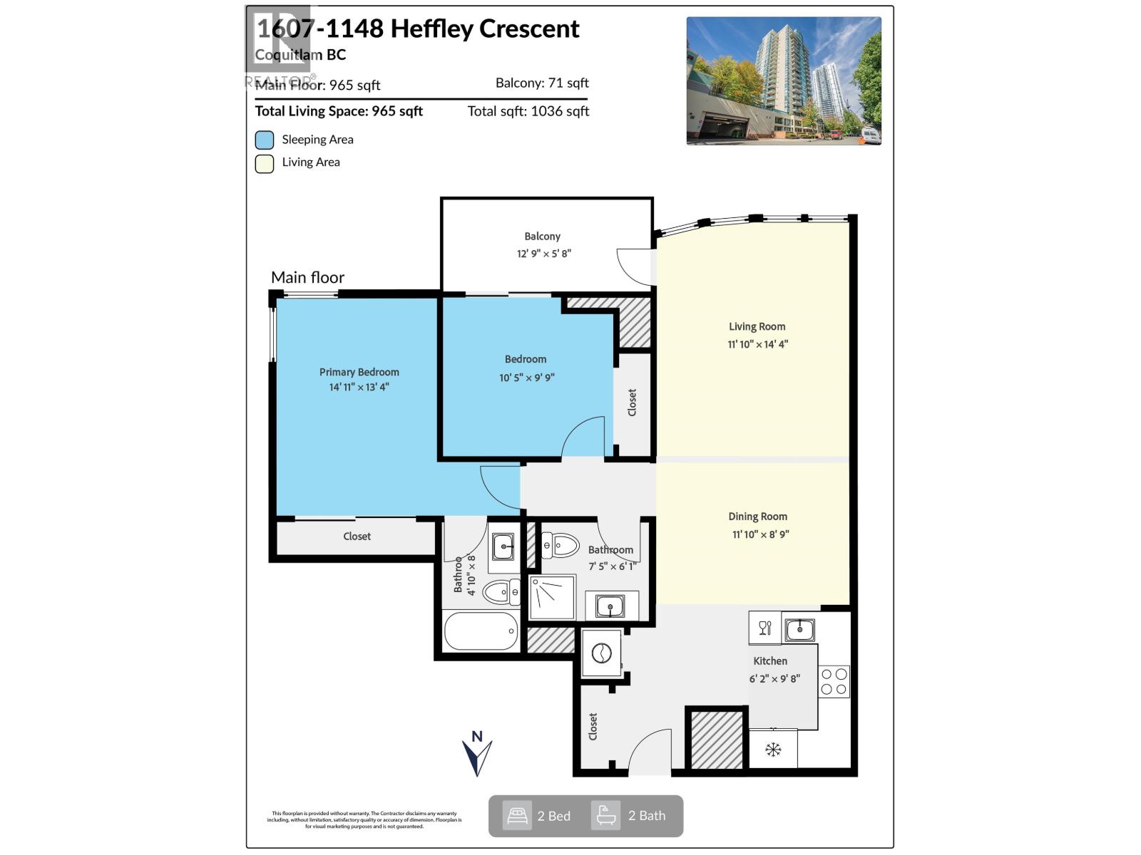 1607 1148 Heffley Crescent, Coquitlam, British Columbia  V3B 8A6 - Photo 29 - R3051809