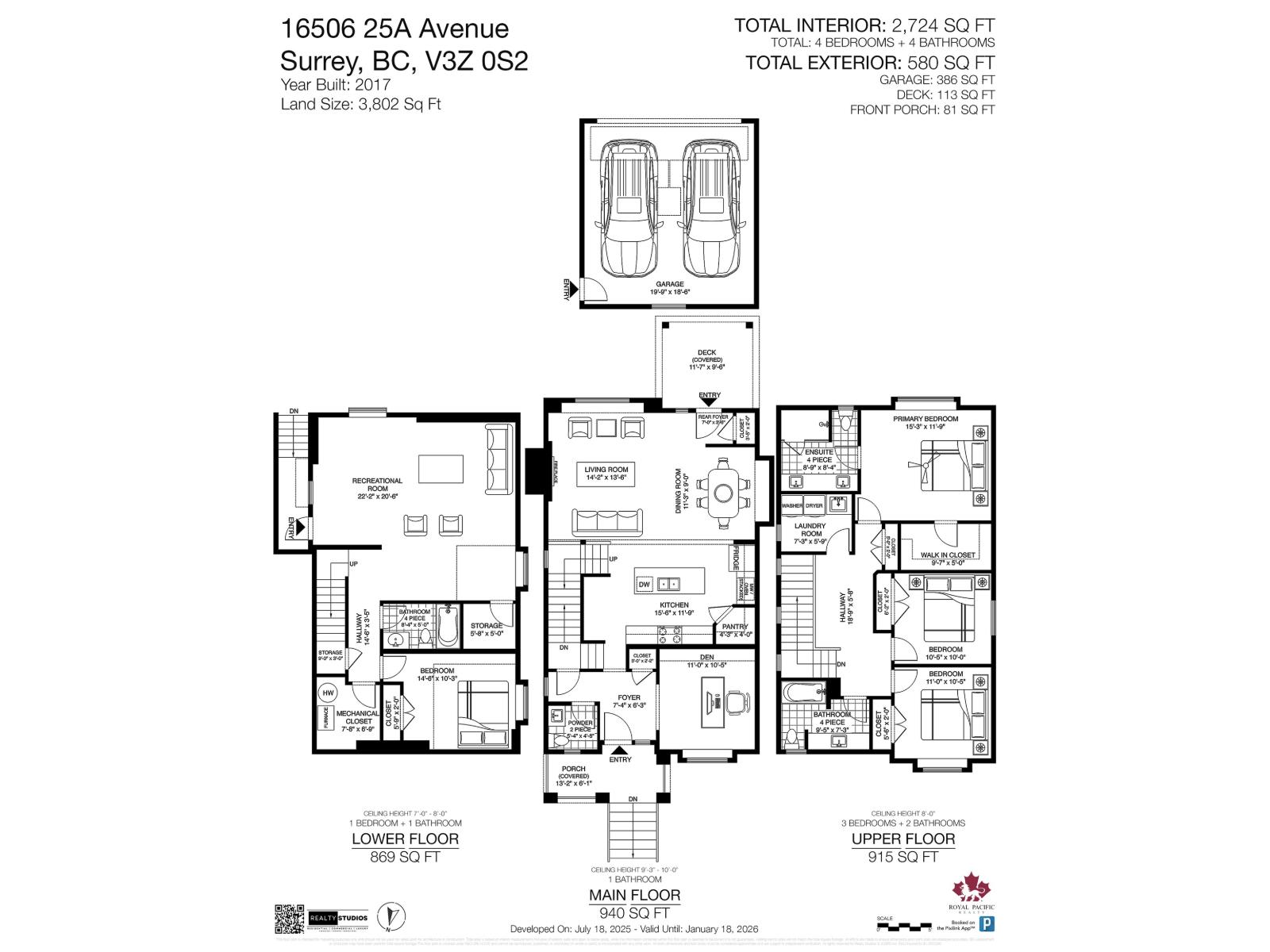 16506 25a Avenue, Surrey, British Columbia  V3Z 0S2 - Photo 35 - R3051781