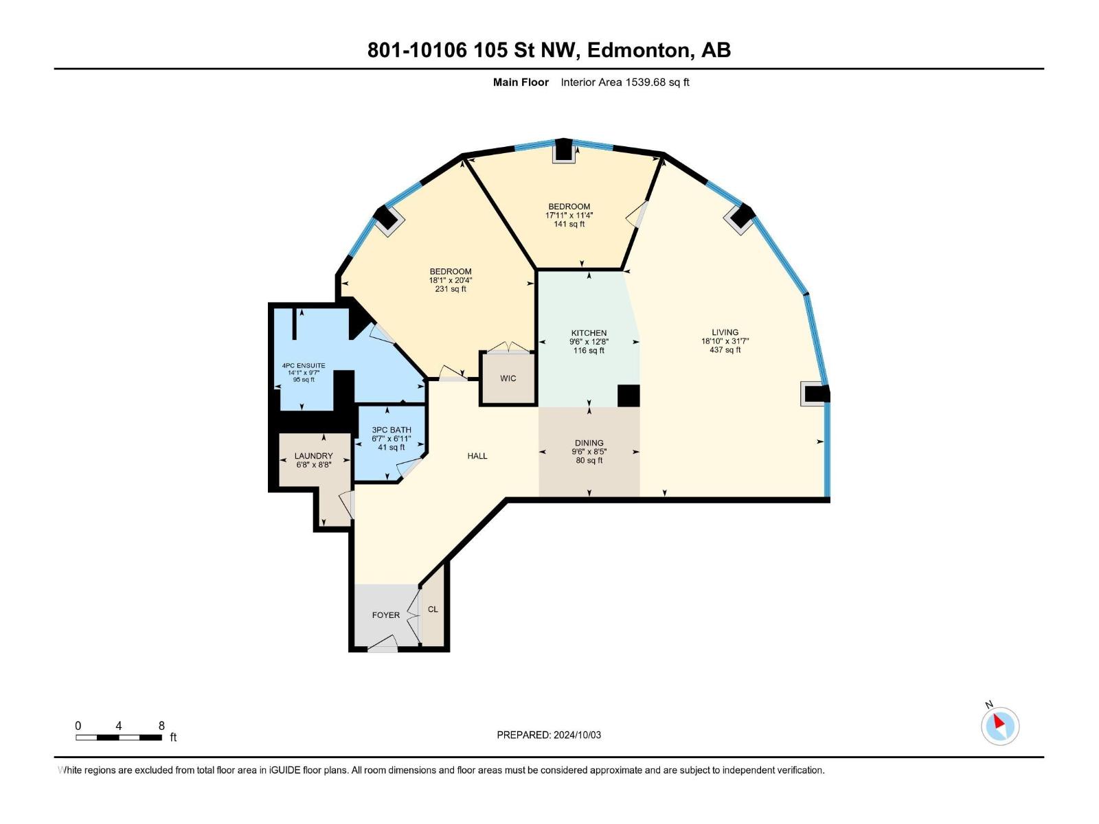 #801 10106 105 St Nw, Edmonton, Alberta  T5J 5E7 - Photo 36 - E4459456