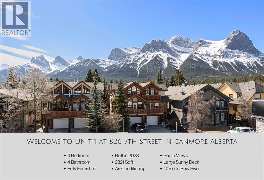 1, 826 7th Street, Canmore, Alberta  T1W 2C8 - Photo 2 - A2206201