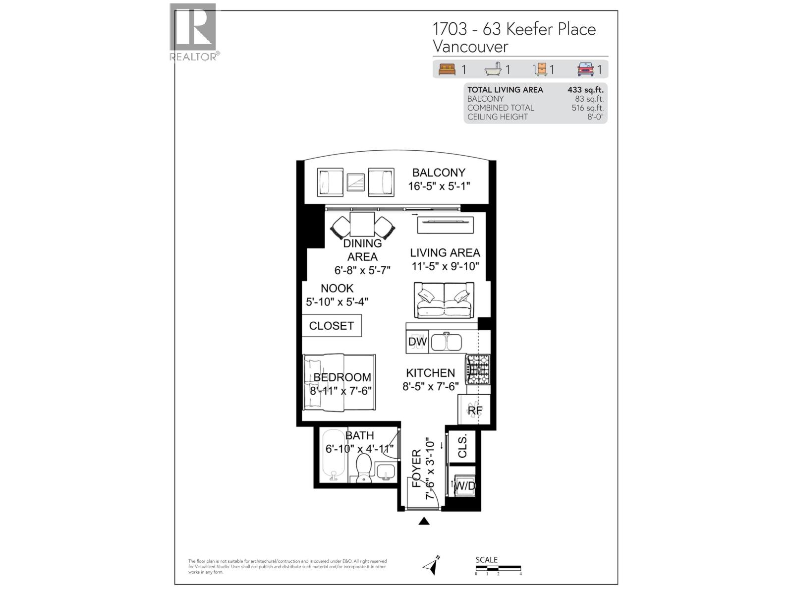1703 63 Keefer Place, Vancouver, British Columbia  V6B 6N6 - Photo 26 - R3053285