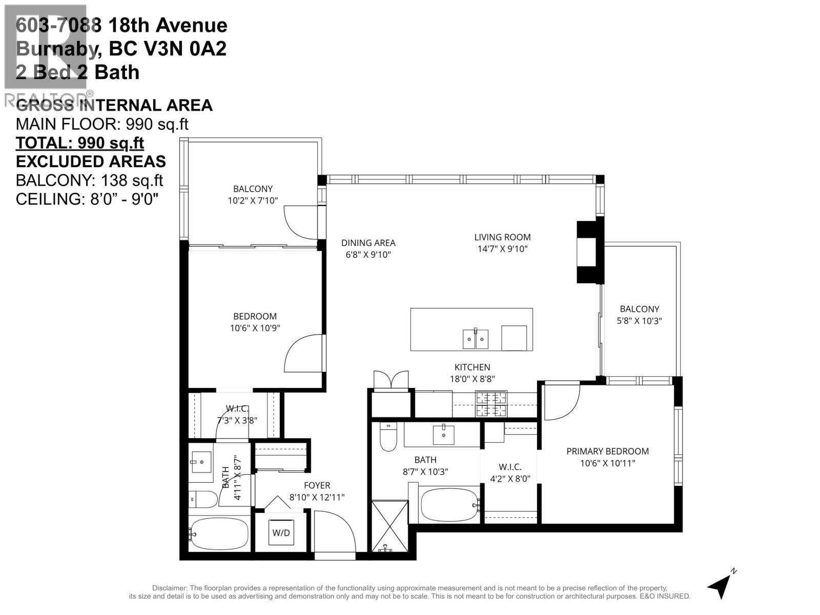 603 7088 18th Avenue, Burnaby, British Columbia  V3N 0A2 - Photo 39 - R3053149
