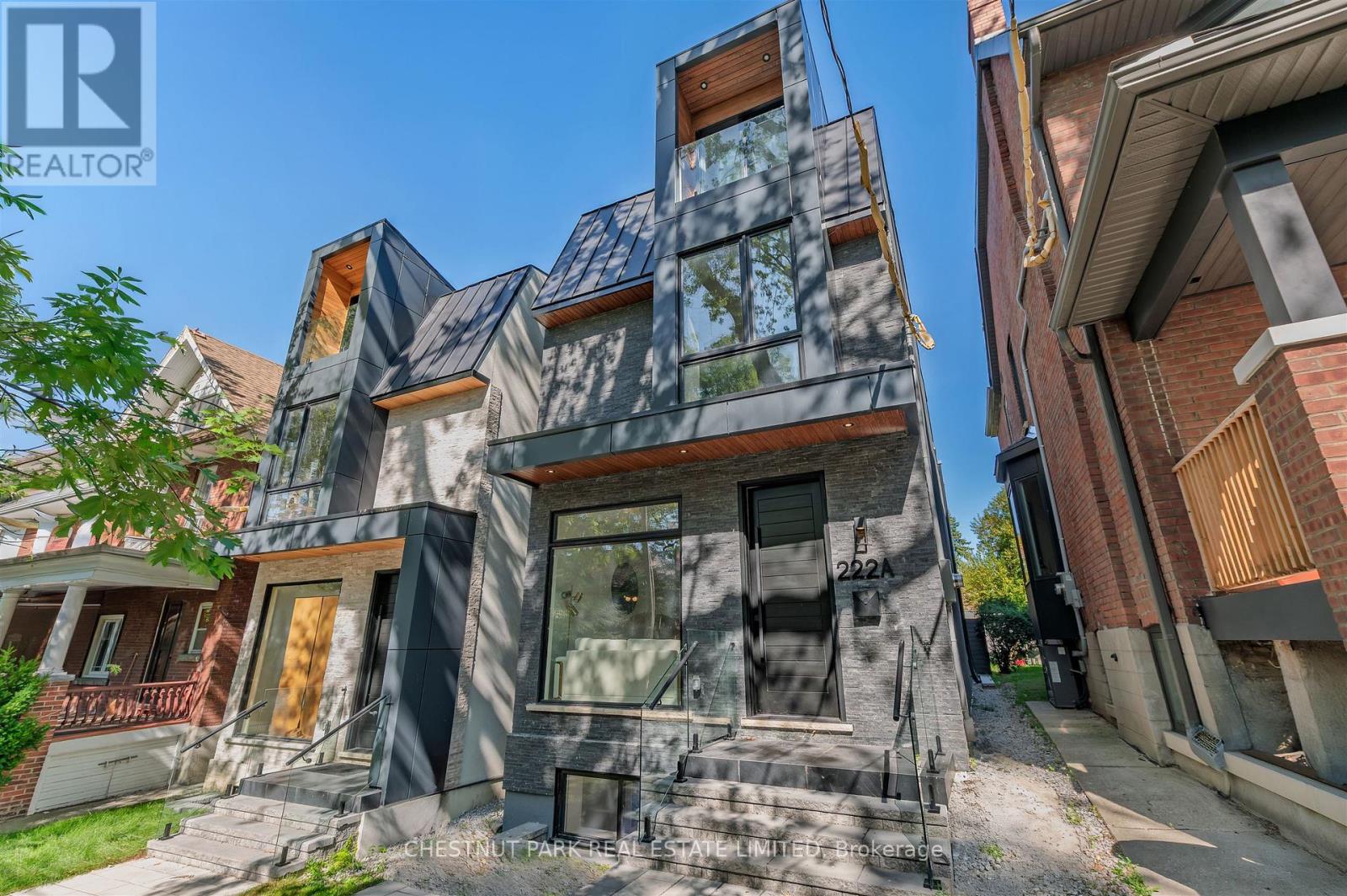 Brand new & Turn Key! Suburban sized large family-style house in the charming High Park neighbourhood! This new built home offers the best blend between beauty, light and space. Everything is one-of-a-kind extra-spacious in this house with no compromise anywhere. This home has everything: Nearly 2,800 sq ft above grade with 1,000+ sq ft basement with heated floor/separate entrance with in-law potential. Every bedroom fit King size bed comfortably and comes with an ensuite bathroom and tons of closets everywhere. 3 Balconies in 4 above-grade bedrooms. All levels offer soaring ceiling heights including 3rd/basement. Full-size double car garage fits two large SUVs with a wide laneway that is roughed in with an electrical car charger. Extra treeless large backyard offers tons of potential for future imagination. This house is perfect for a family to grow into for the next decades. Come and check out today! (id:48254)