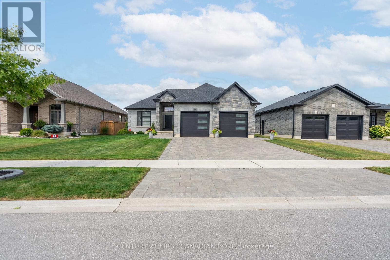 Welcome to the lovely town of Thorndale. This stunning Stone Haven home was built in 2020 and has only gotten better since then. Walking in you will be enthralled by the 12 foot ceilings in the foyer welcoming you into open living space that is both elegant and comforting . The extended kitchen design offers additional cabinetry and counterspace, ideal for entertaining or everyday living. In 2023, the fully finished basement added two spacious bedrooms and a luxurious steam shower, creating the perfect retreat for guests or extended family. Outside, the widened driveway entrance enhances curb appeal and convenience, while the beautifully crafted interlocking brick patio in the backyard provides a serene space for outdoor gatherings and relaxation. Additional upgrades include a tankless on-demand water heater and a water softener system, both of which are owned, house is wired for generator, wired for security system and cameras, and remote controlled blinds in living space.Every detail has been carefully considered to offer comfort, elegance, and lasting value. (id:48254)