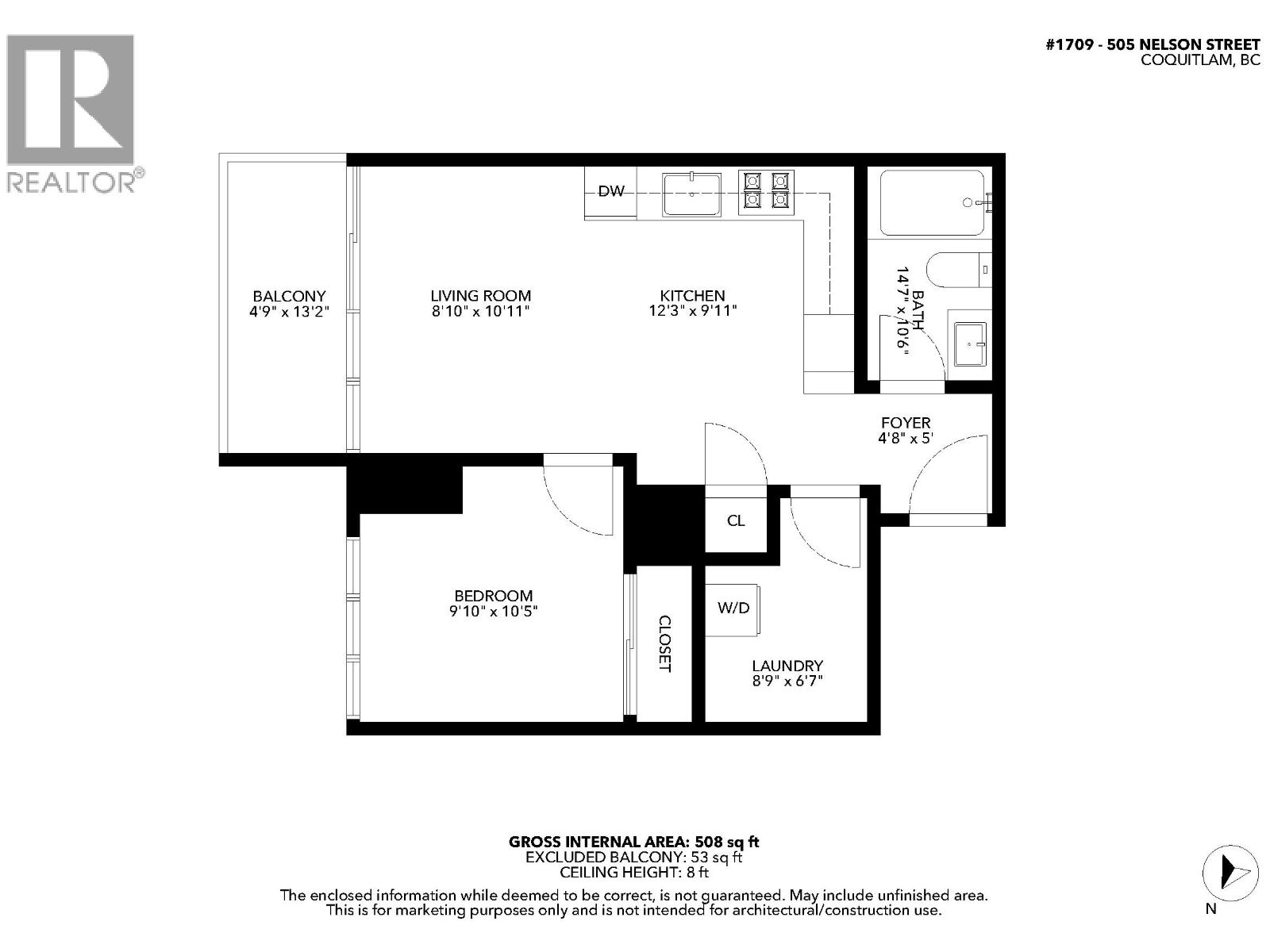1709 505 Nelson Street, Coquitlam, British Columbia  V3J 0R5 - Photo 40 - R3053548