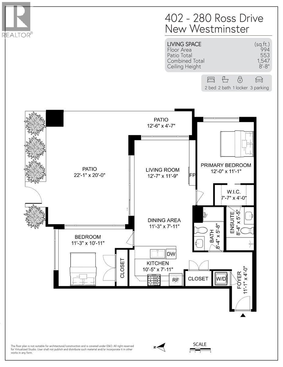 402 280 Ross Drive, New Westminster, British Columbia  V3L 0C2 - Photo 37 - R3054084