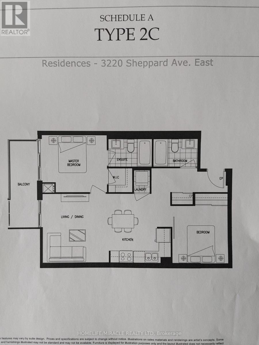 1401 - 3220 Sheppard Avenue, Toronto, Ontario  M1T 0B7 - Photo 7 - E12441409