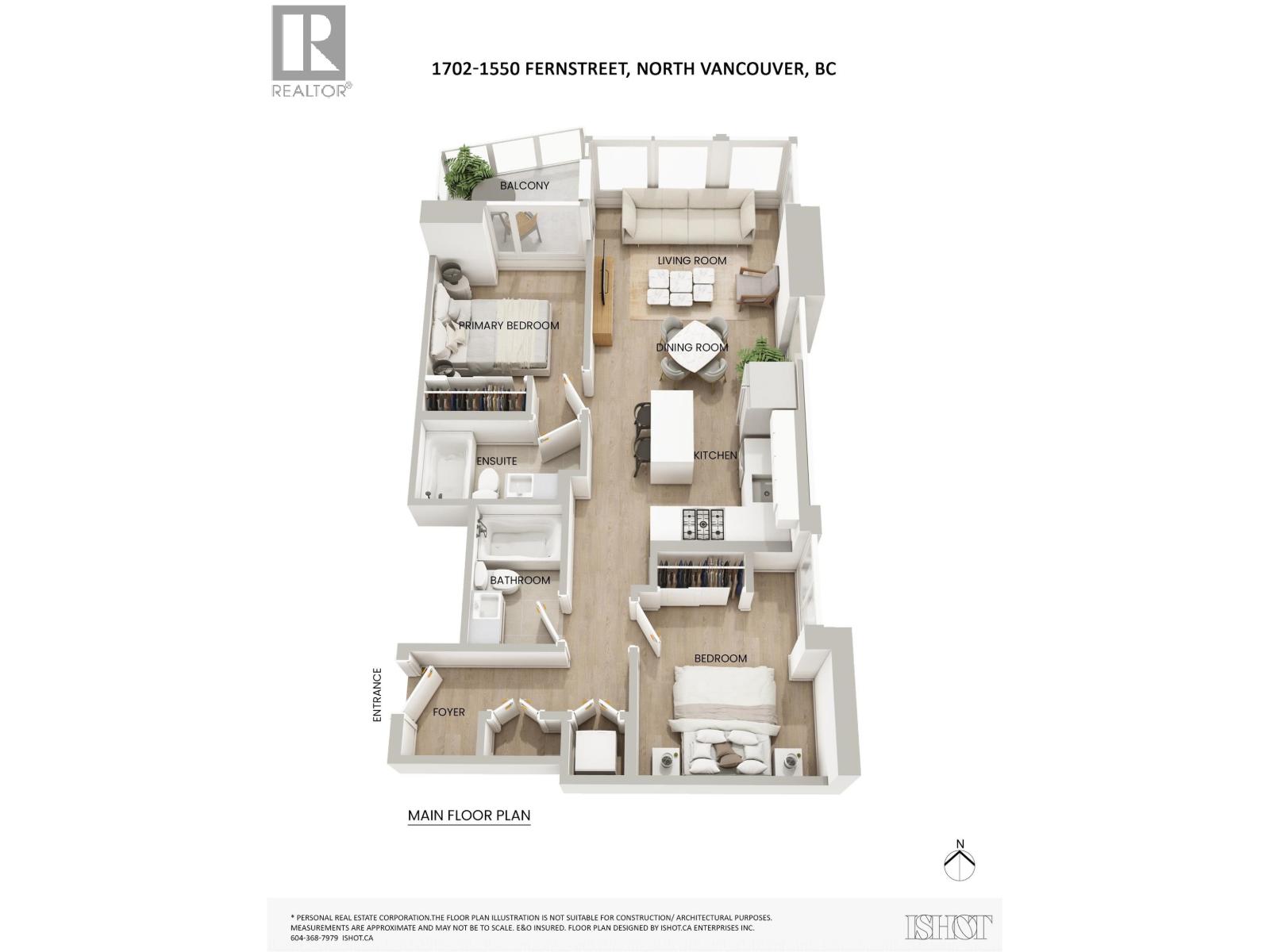 1702 1550 Fern Street, North Vancouver, British Columbia  V7J 0A9 - Photo 38 - R3052815
