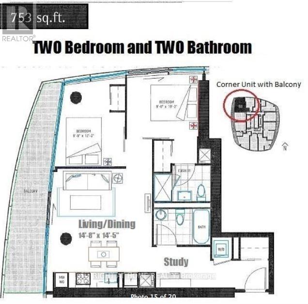 708 - 14 York Street, Toronto, Ontario  M5J 0B1 - Photo 9 - C12444581