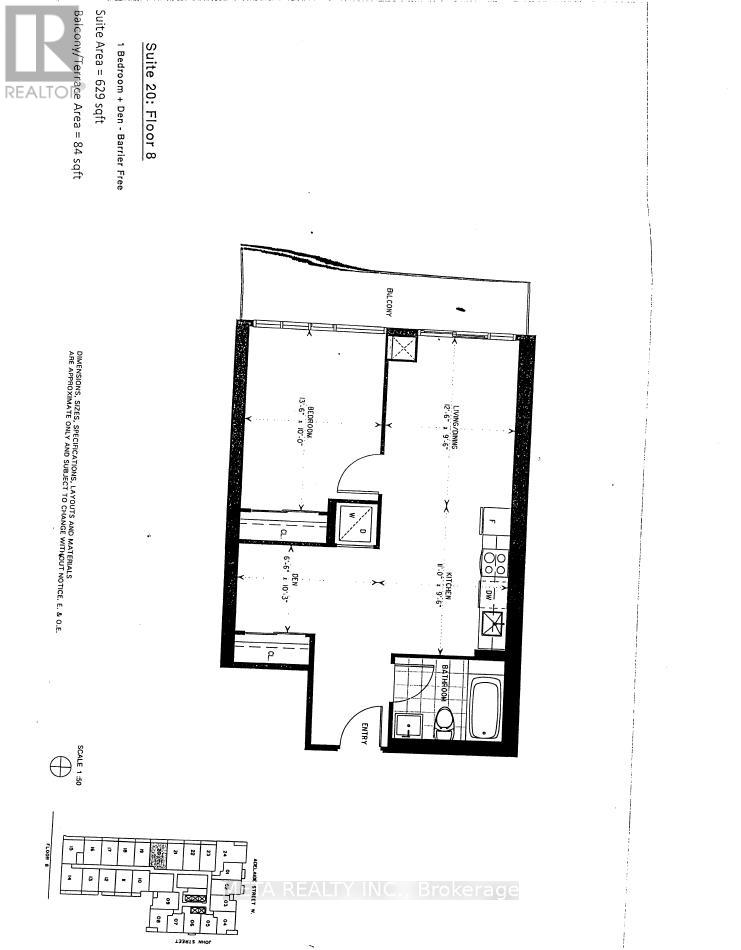 820 - 295 Adelaide Street W, Toronto, Ontario  M5V 0L4 - Photo 7 - C12444956