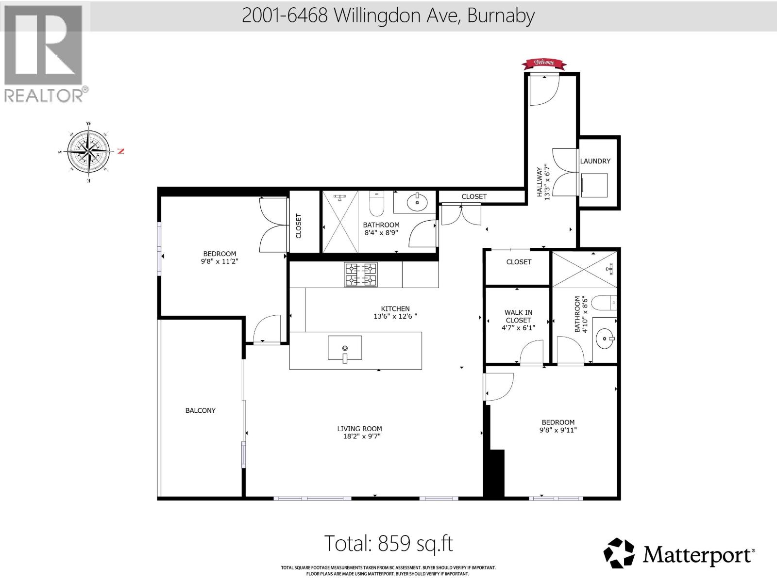 2001 6468 Willingdon Avenue, Burnaby, British Columbia  V5H 0L3 - Photo 24 - R3053278