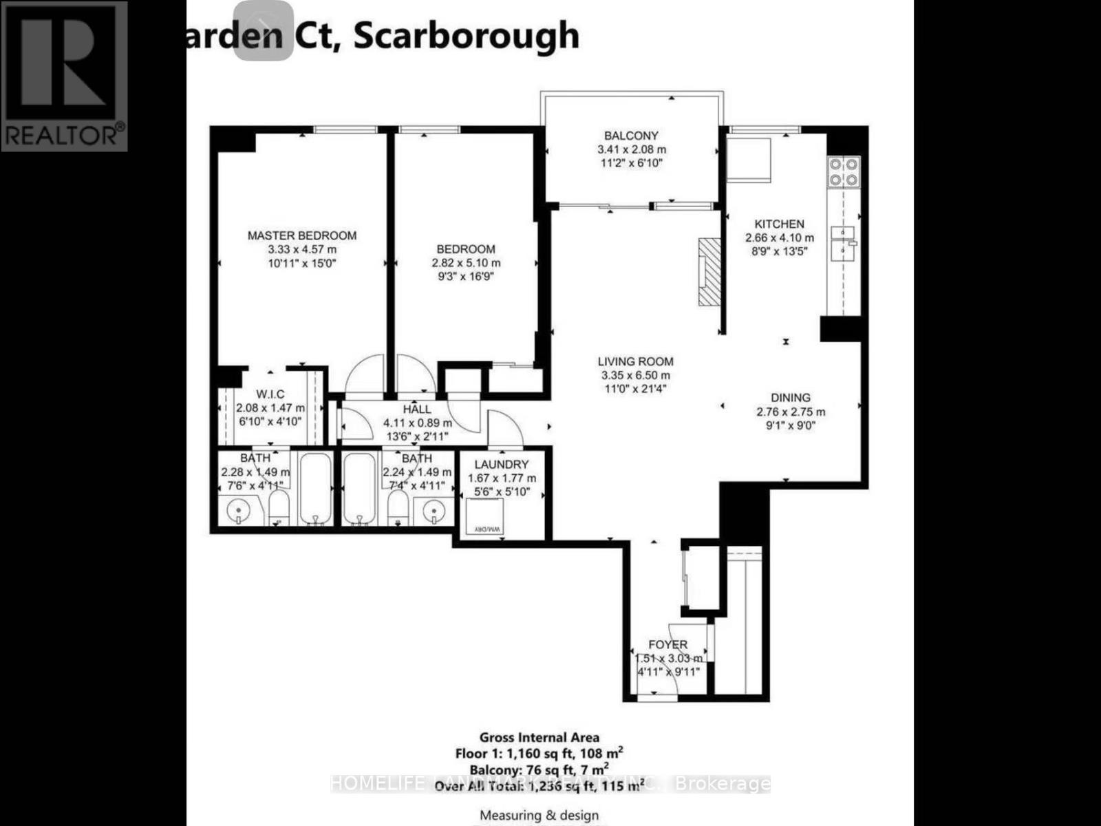 1701 - 100 Wingarden Court, Toronto, Ontario  M1B 2P4 - Photo 6 - E12445736