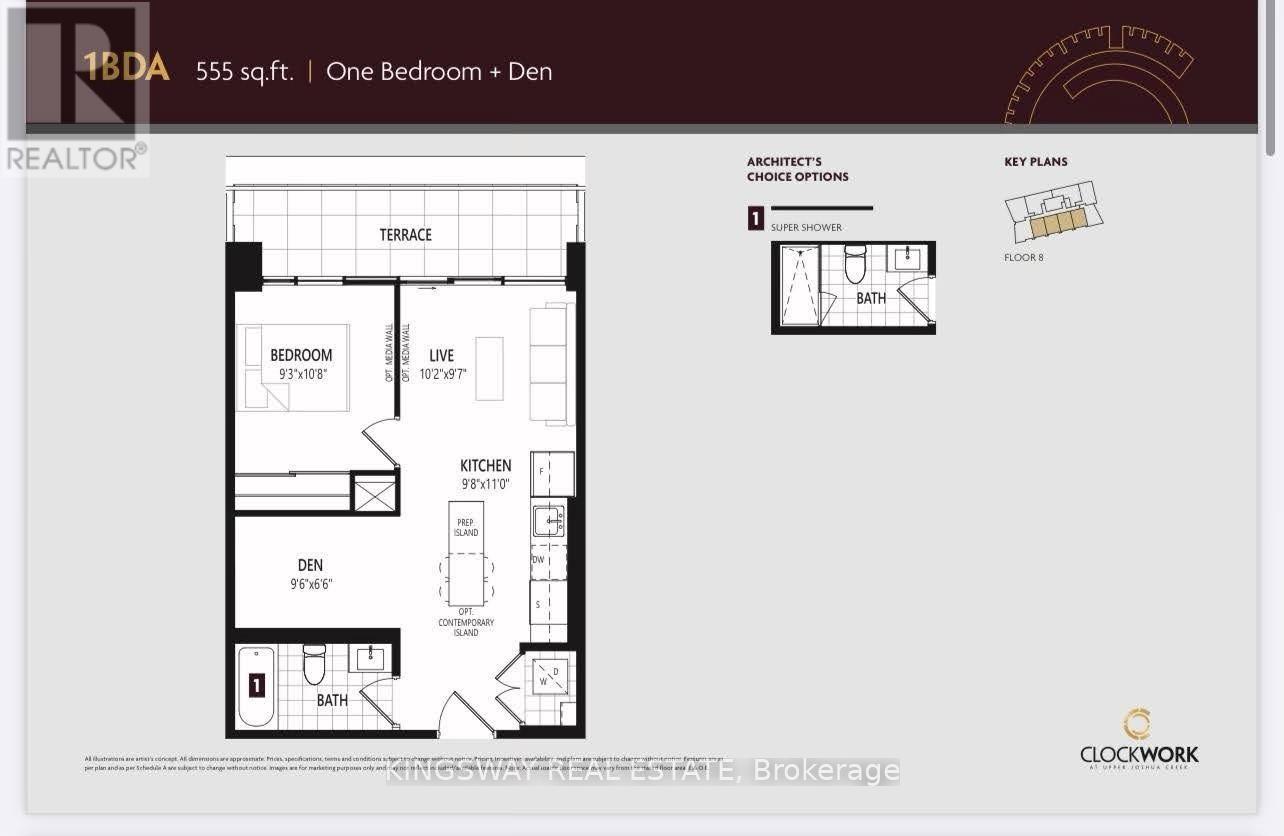 804 - 1415 Dundas Street E, Oakville, Ontario  L6H 8A3 - Photo 8 - W12447437