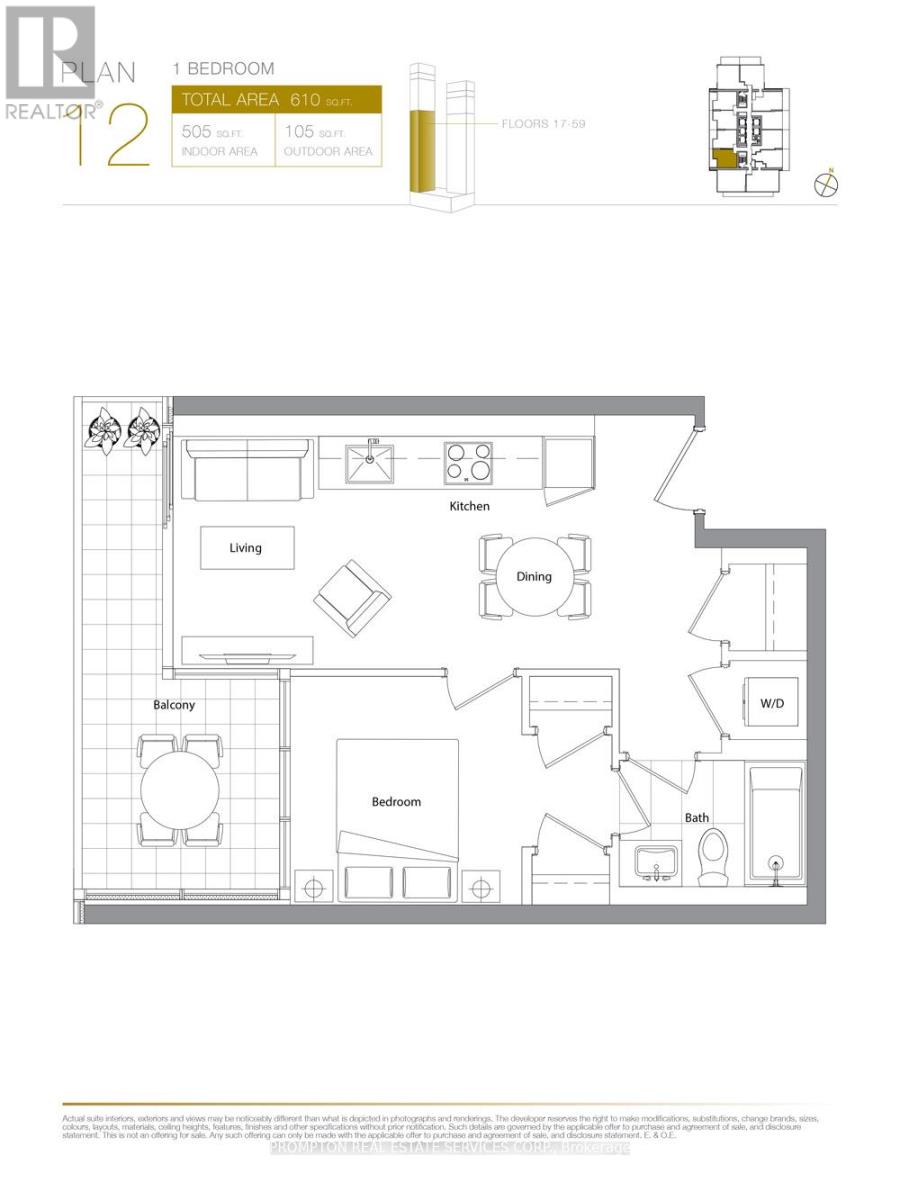 3712 - 3 Concord Cityplace Way, Toronto, Ontario  M5V 0X4 - Photo 6 - C12448181