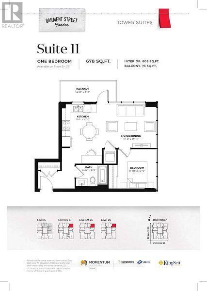 2611 - 108 Garment Street, Kitchener, Ontario  N2G 0E2 - Photo 2 - X12448848