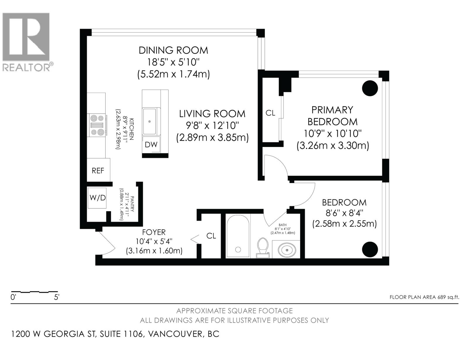 1106 1200 W Georgia Street, Vancouver, British Columbia  V6E 4R2 - Photo 19 - R3056364
