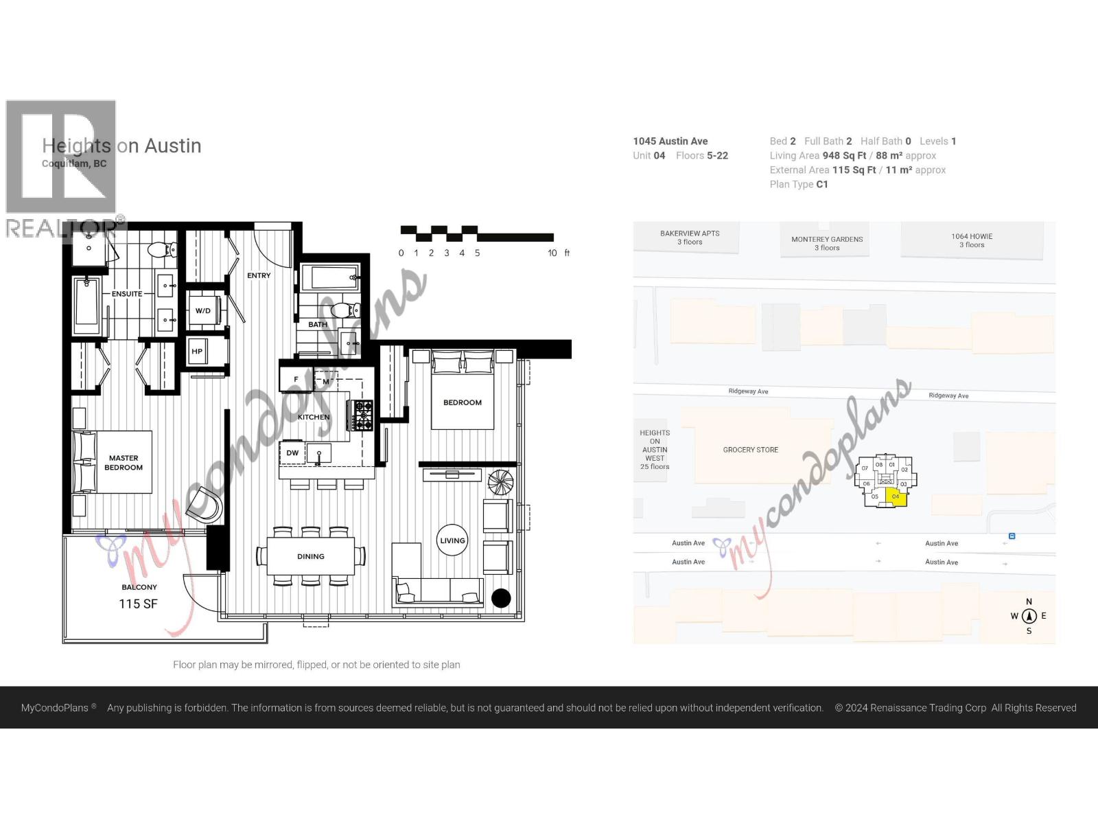 1204 1045 Austin Avenue, Coquitlam, British Columbia  V3K 0G9 - Photo 20 - R3056267