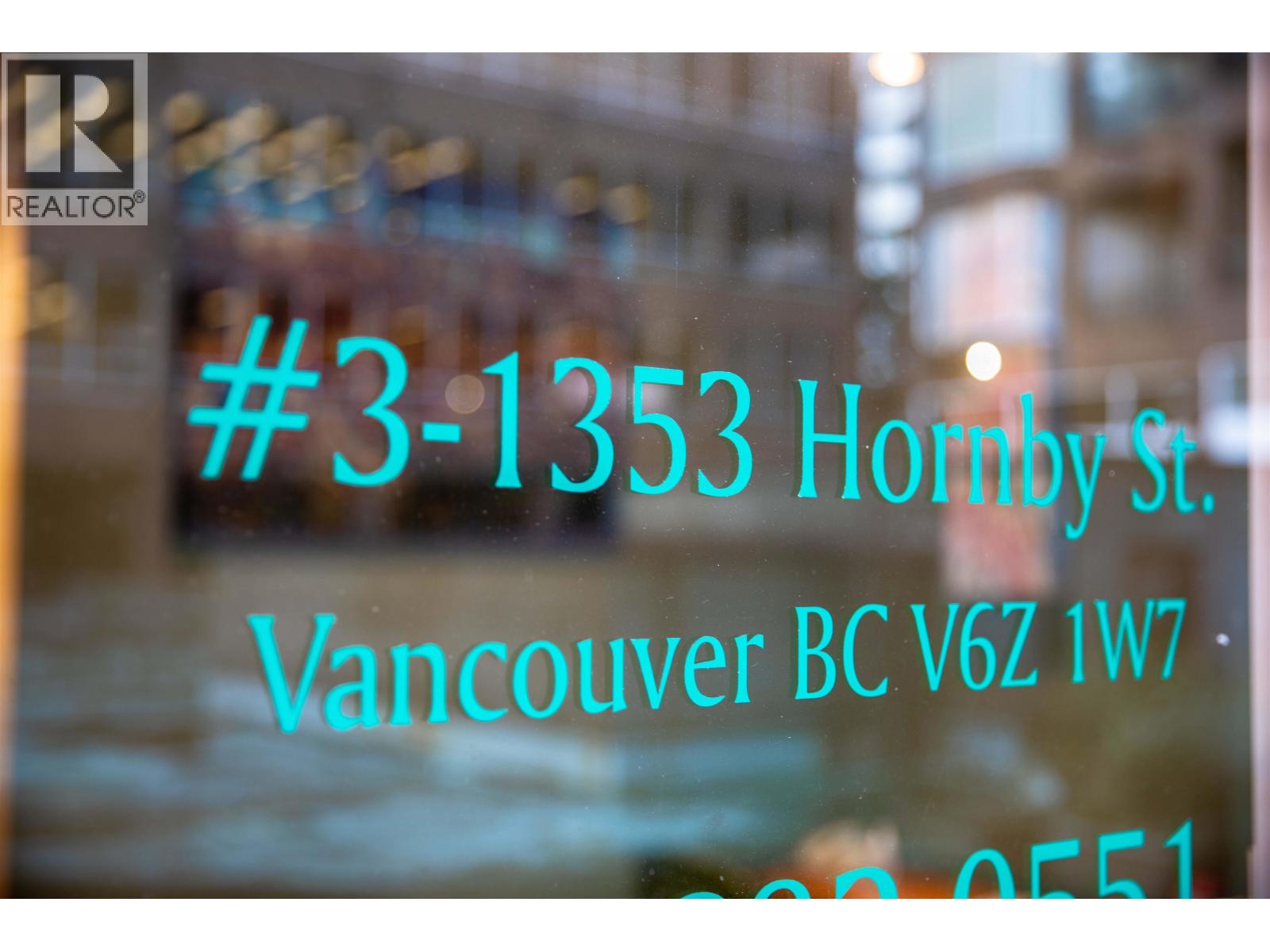 3 1353 HORNBY STREET, Vancouver, British Columbia